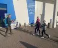 Mateusz Zmyślony during his incivility near the Decathlon store