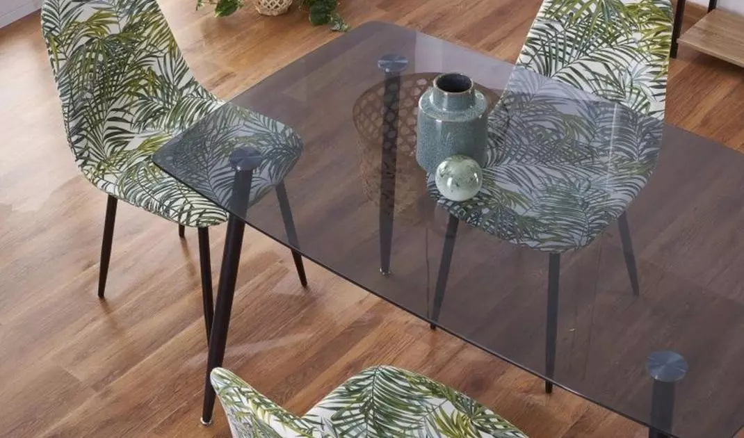 Table with glass top