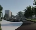 III Nagroda w konkursie na projekt Alei Noworybnickiej, projekt „Aleja do zgody”