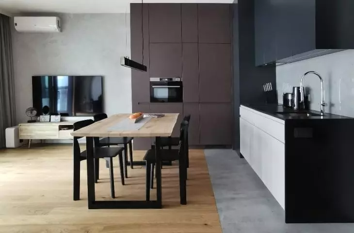 View of the dining room