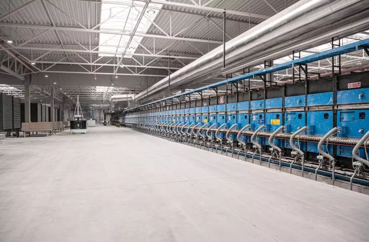 New production line for large-format ceramic tiles