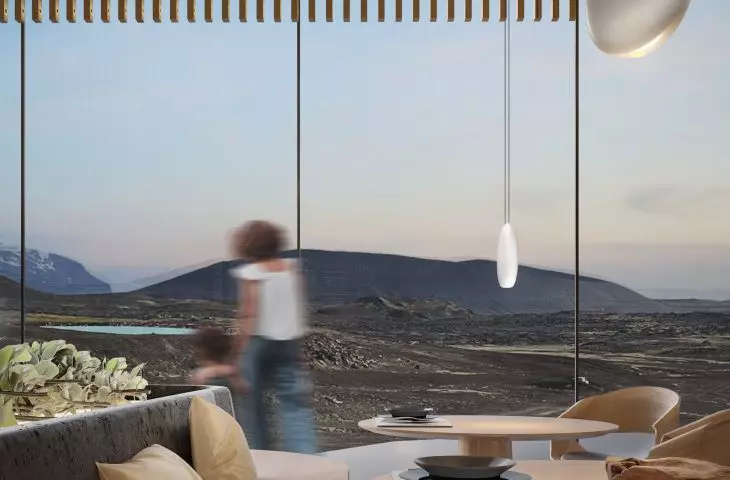 Large glazing allows you to enjoy the landscape