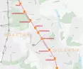 Mapa tramwaju na Wilanów