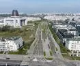Visualization of Rzeczypospolitej Avenue with tramway
