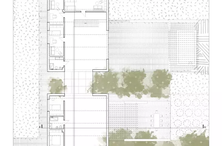 Multitopia project, 1st floor plan