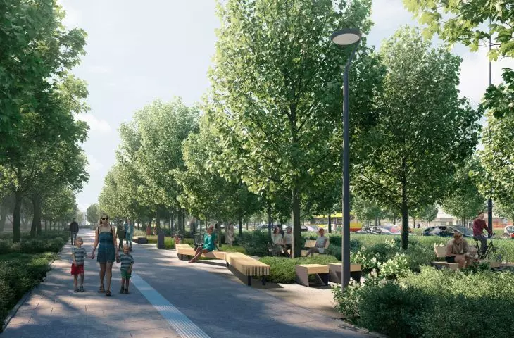 Visualization of Kondratowicza Street