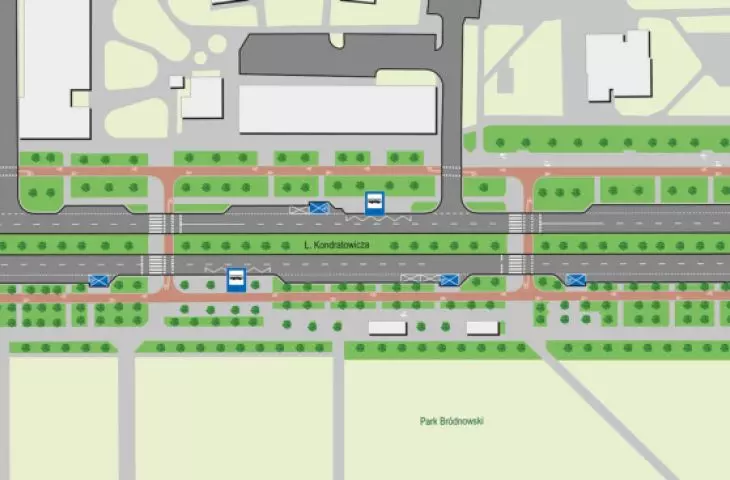 Plan of Kondratowicza Street