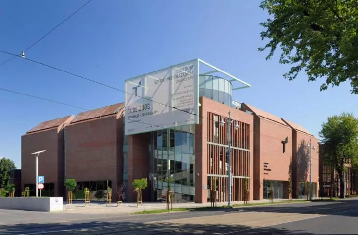 Centrum Sztuki Współczesnej w Toruniu, elewacja z cegły CANABERRA