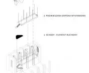 Projekt „Galeria EL – przestrzeń uwolniona”, aksonometria