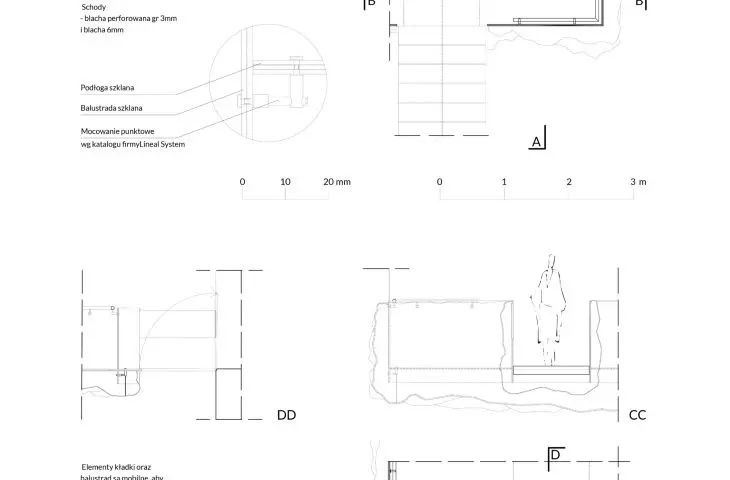 Projekt „Galeria EL – przestrzeń uwolniona”, detale projektowe