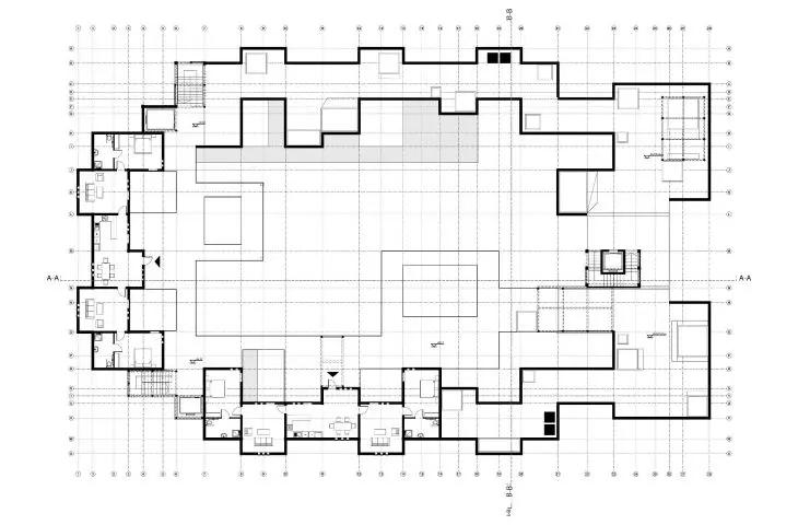 Co-life 2.0 project, terrace plan