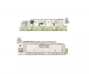 Co-life 2.0 project, west and east elevations
