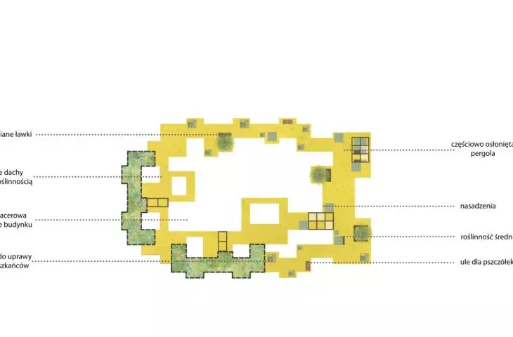 Projekt Co-life 2.0, schemat zieleni