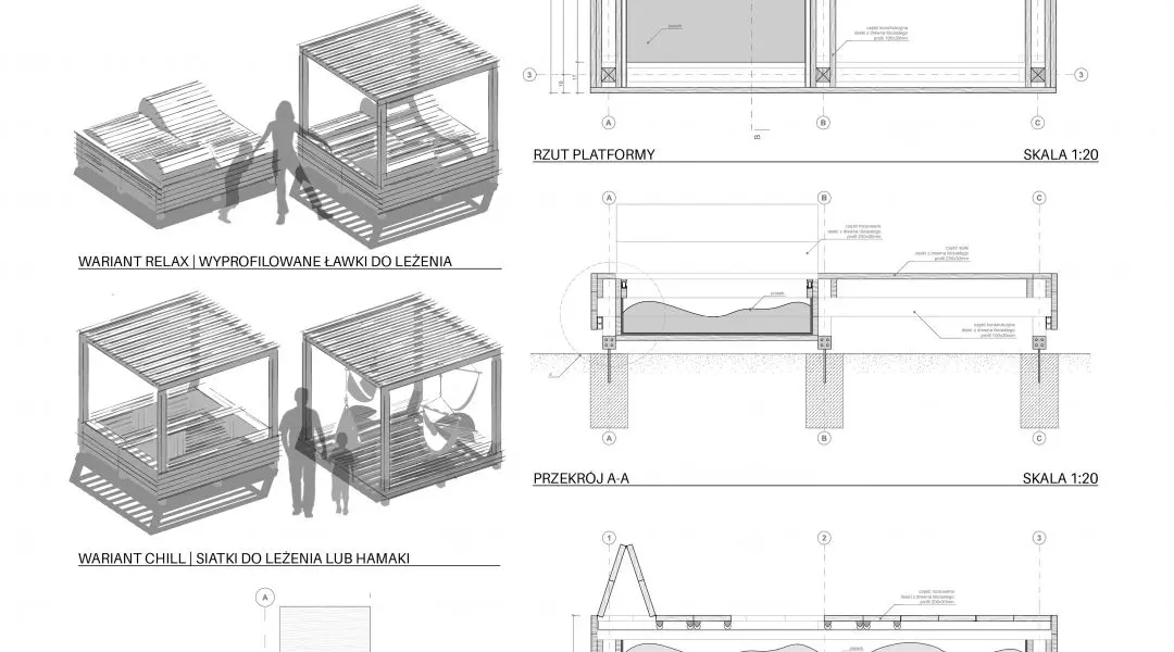Wyróżnienie (ex aequo) w konkursie na projekt stacji przystankowych Mariny Gliwice