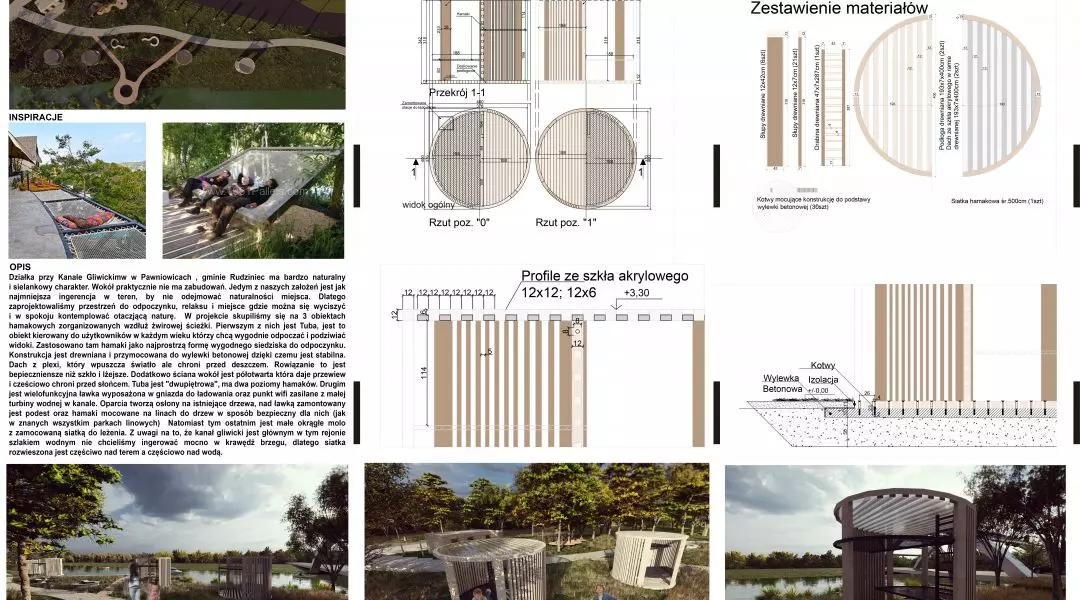 Wyróżnienie w konkursie na projekt stacji przystankowych Mariny Gliwice