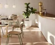 Moth collection chair and Bright Modeco lamps - cafe