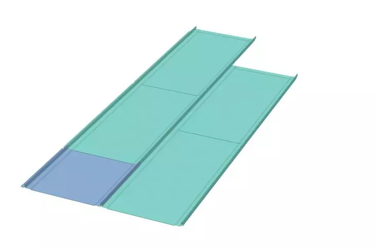  Modułowy rąbek zatrzaskowy Bratex Savoy – dwa kolory