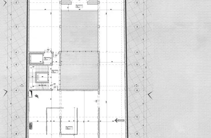 Projekt Centrum artystycznego w Łodzi, rzut 1. piętra