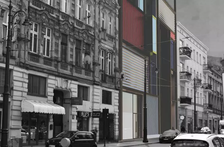 The art center project in Lodz is located at 7 Nowomiejska Street