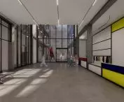 Design of the Art Center in Lodz, lobby