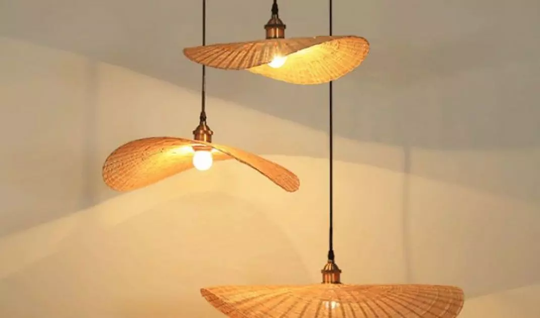 Rattan lamp covers
