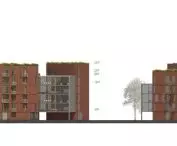 London Living-hub project, elevations