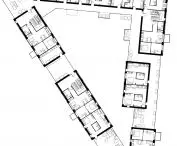 Projekt Living-hub w Londynie, rzut 1 piętra