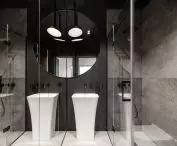 Interior of the bathroom of a house near Poznań 