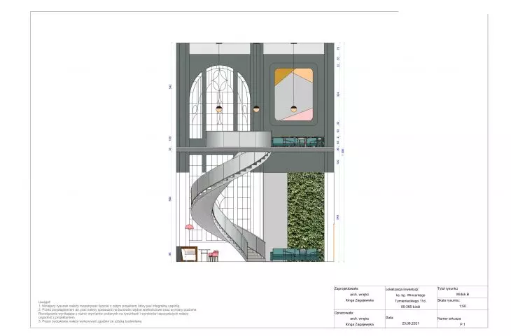 Projekt zagospodarowania Elektrowni TAWB, widok B