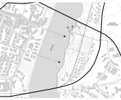 Projekt Muzeum Śniegu w Rovaniemi, schemat urbanistyczny