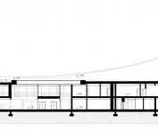 Projekt Muzeum Śniegu w Rovaniemi, przekrój B-B