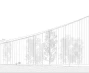 Projekt Muzeum Śniegu w Rovaniemi, elewacja północna