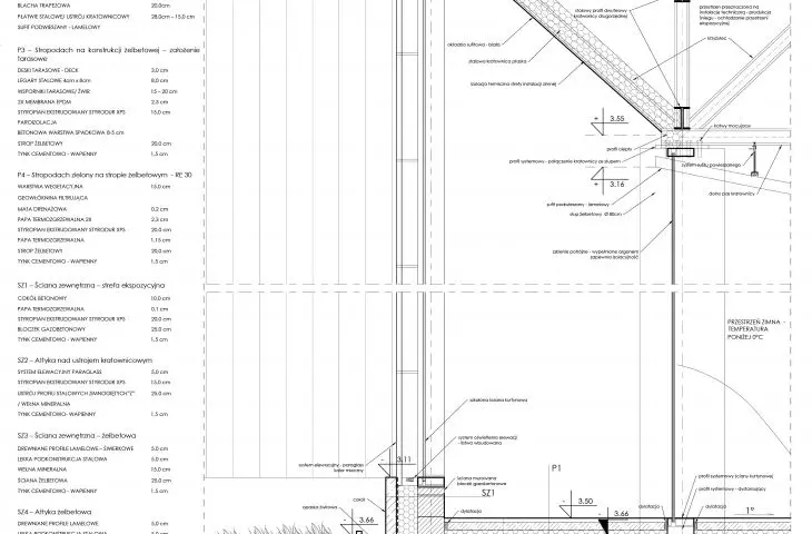 Projekt Muzeum Śniegu w Rovaniemi, detal