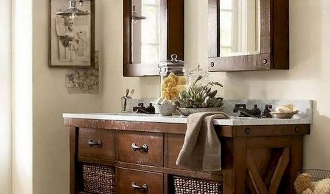 Massive wooden furniture in colonial style