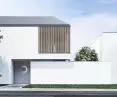 Front facade strongly isolates homebuyers from the street