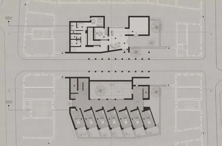 Sleep center, first floor plan