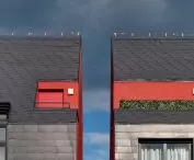 Płytki Cedral na dachu i elewacji osiedla Park Ołtaszyn III we Wrocławiu