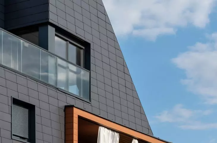 Cedral tiles on the roof and facade of the Park Oltaszyn III development in Wroclaw