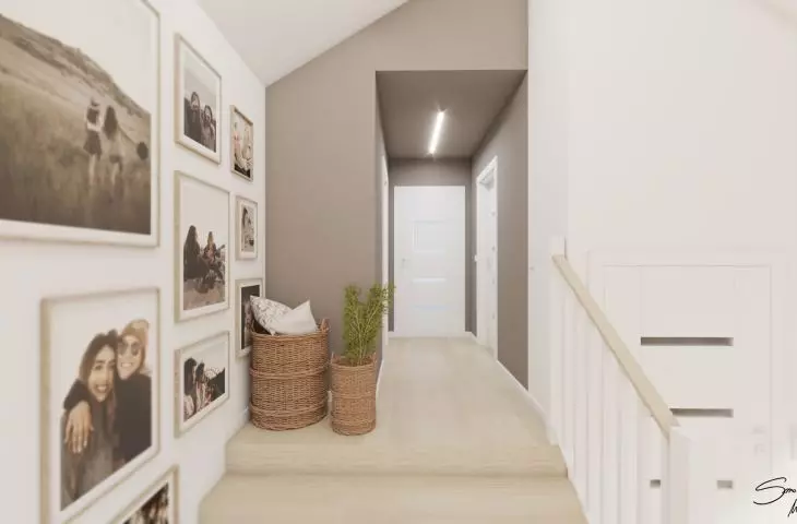 Stairs leading to the private part
