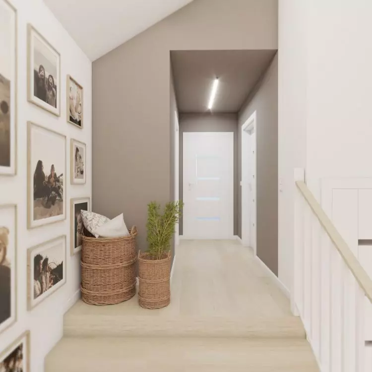 Stairs leading to the private part