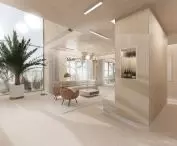 Wnętrze domu inspirowane Chorwacją, salon