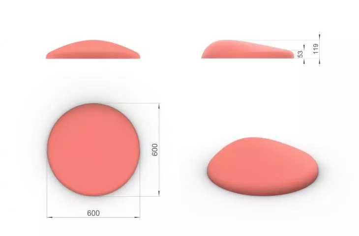 blop. urban furniture, dimensioning