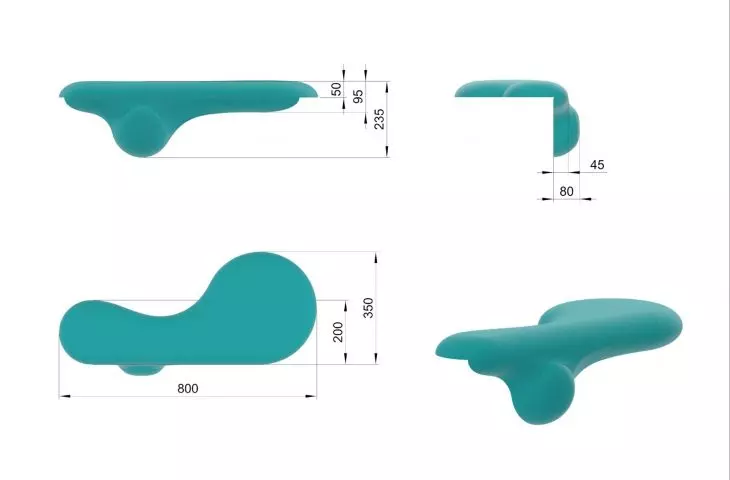 blop. urban furniture, dimensioning