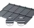 Como modular roofing tile - symmetrical and the flattest of all the roofing tiles available on the market, in both smooth and fine microwave versions