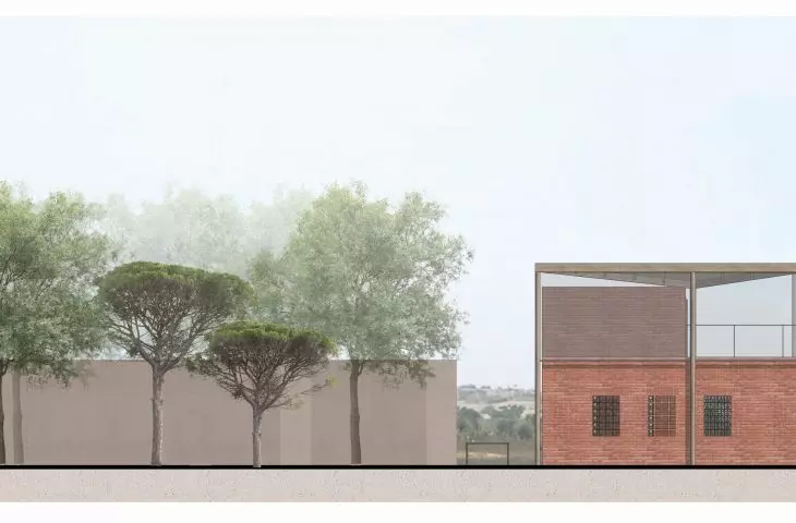 Rural Bookmark project, south elevation