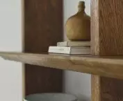 The architects also designed a wall rack