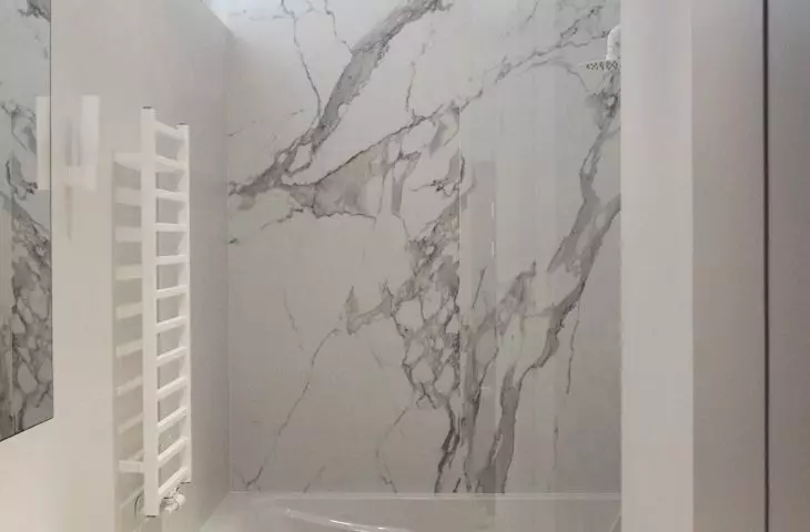 Interior of a minimalist bathroom