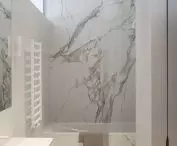 Interior of a minimalist bathroom