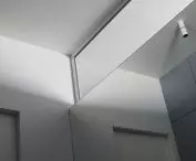 Fanlight placed between bathroom and living room