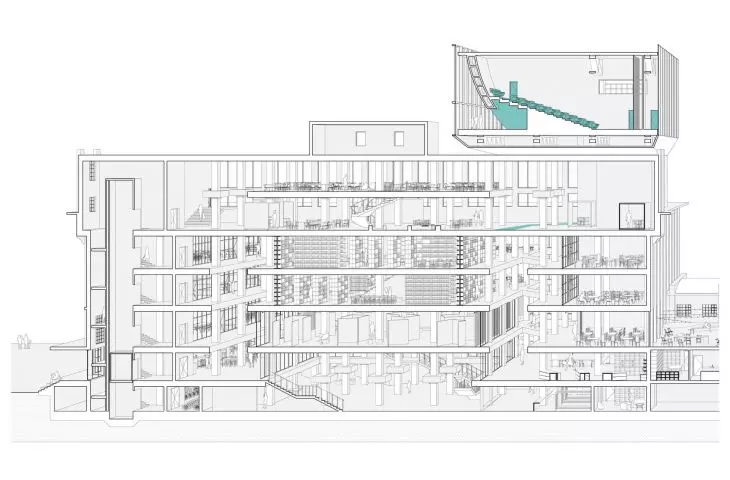 cross-section of Refrigeration Plant No. 1